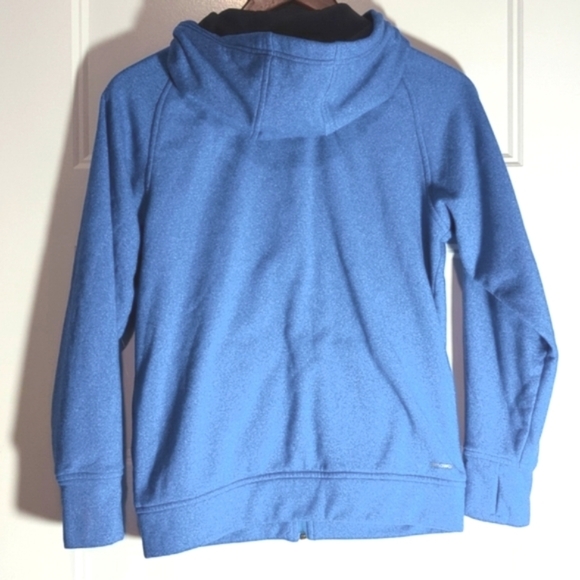 Adidas Climawarm Blue Brushed Hoodie - Picture 2 of 10